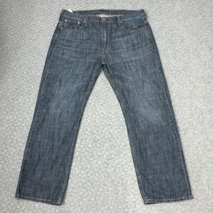 Levis 569 Jeans Mens 38x32 Blue Loose Straight Leg Denim Medium Wash Casual Norm